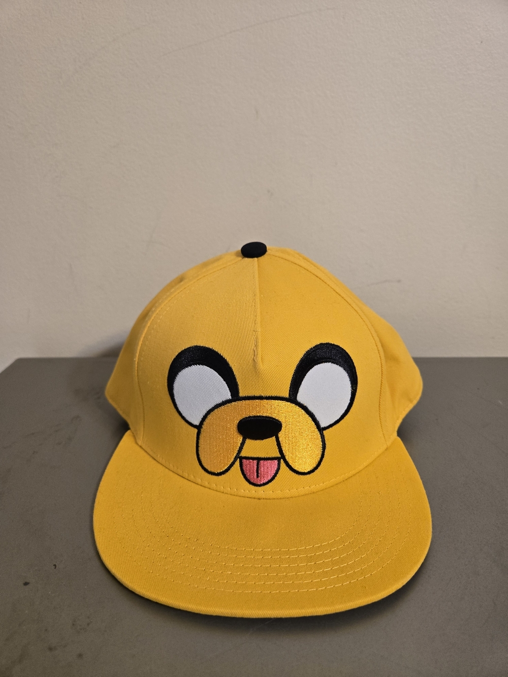 Cartoon Network Adventure Time Big Face Jake Adjustable Flat Brim Snapback Hat